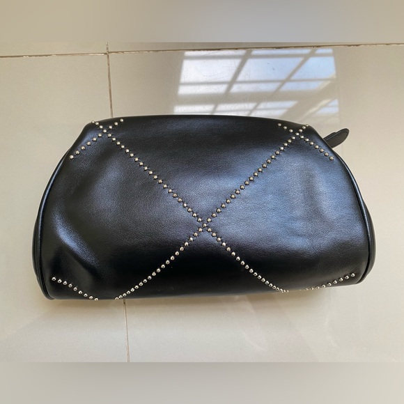 100% Authentic NWT‼️ Salvatore Ferragamo Gancini Mini Leather Clutch with Studs - Picture 2 of 11